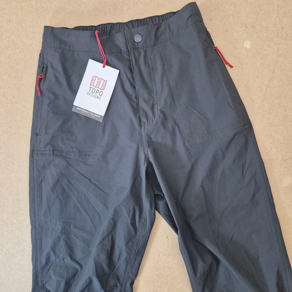 NWT Topo Designs Lightweight Tech Pants Womens XS Black Stretch Hiking (26 x 28) - Picture 1 of 11